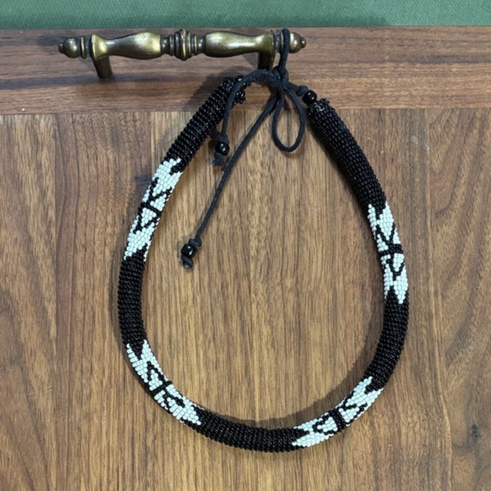 Rxmance studios Black and White Beaded Necklace